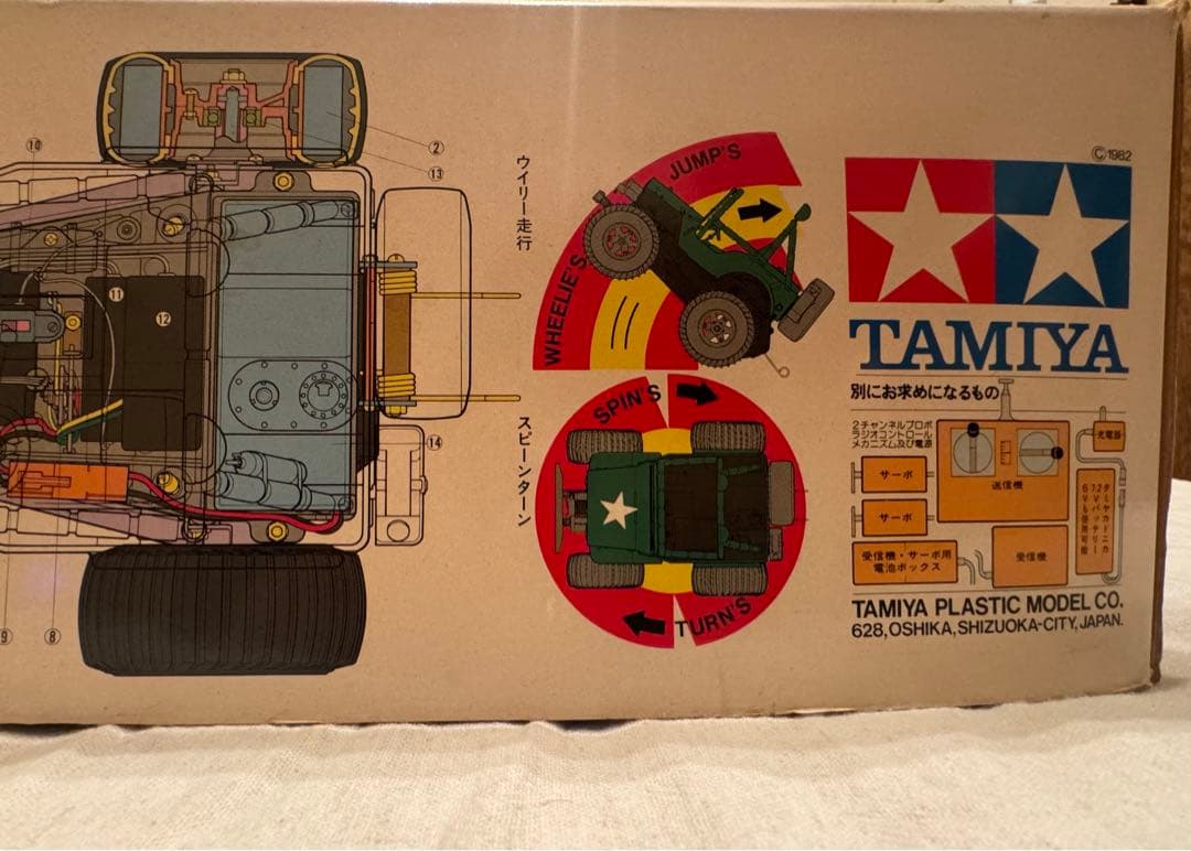 レア★タミヤ電動ラジコン ワイルド・ウイリスM38ジープ (当時物)