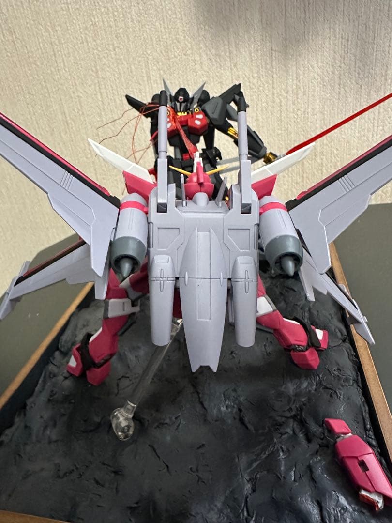 ガンダムジオラマ　インフィニットジャスティス弍式　ブラックナイトスコードシヴァ