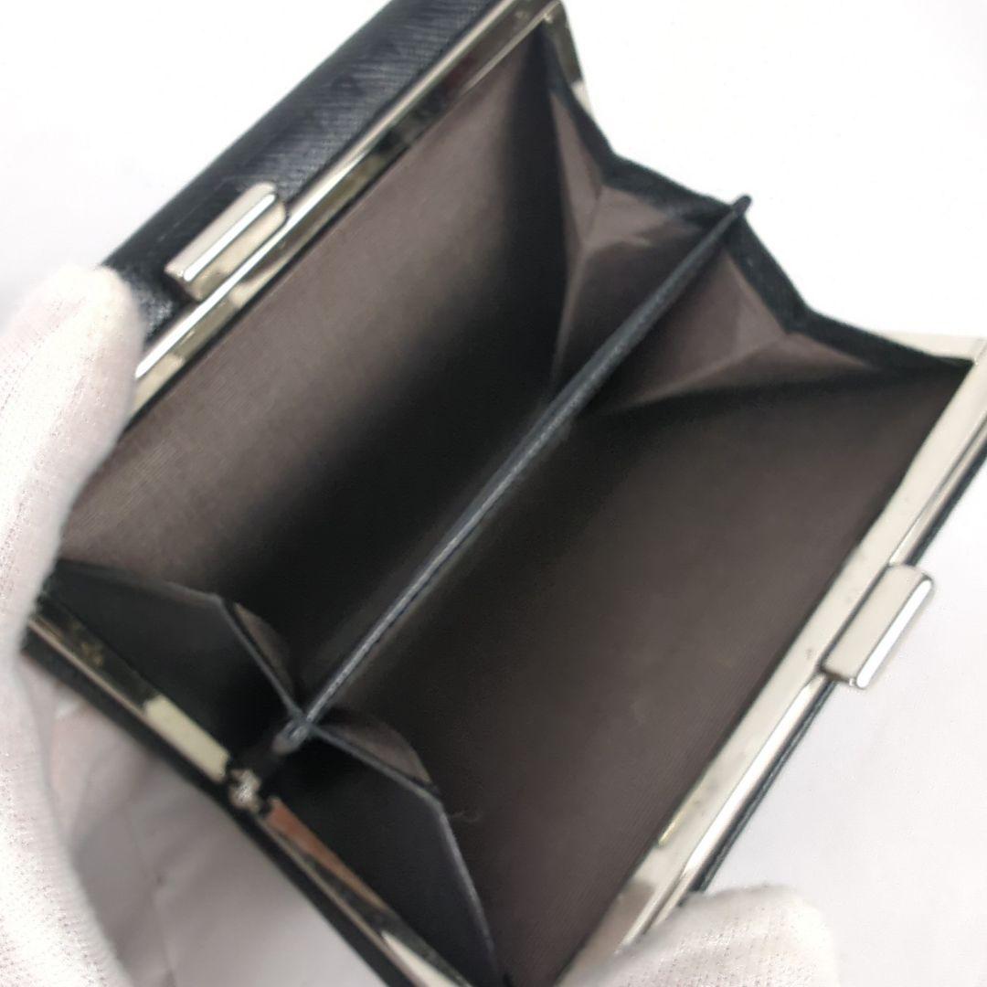 【美品】BURBERRY バーバリー がま口 チェック 二つ折り 財布