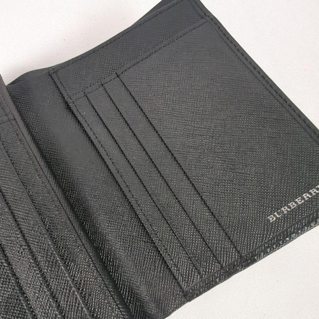【美品】BURBERRY バーバリー がま口 チェック 二つ折り 財布