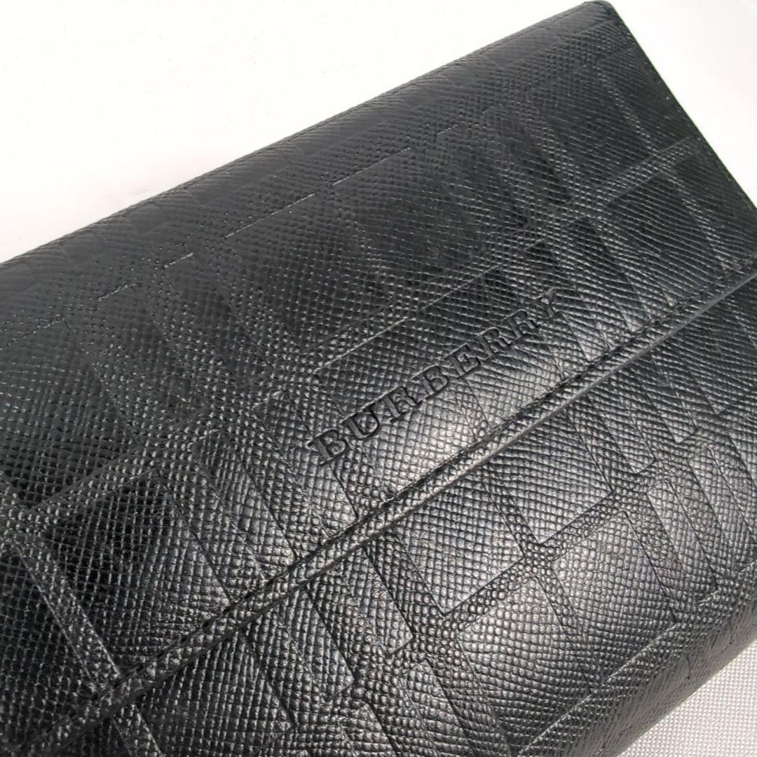 【美品】BURBERRY バーバリー がま口 チェック 二つ折り 財布