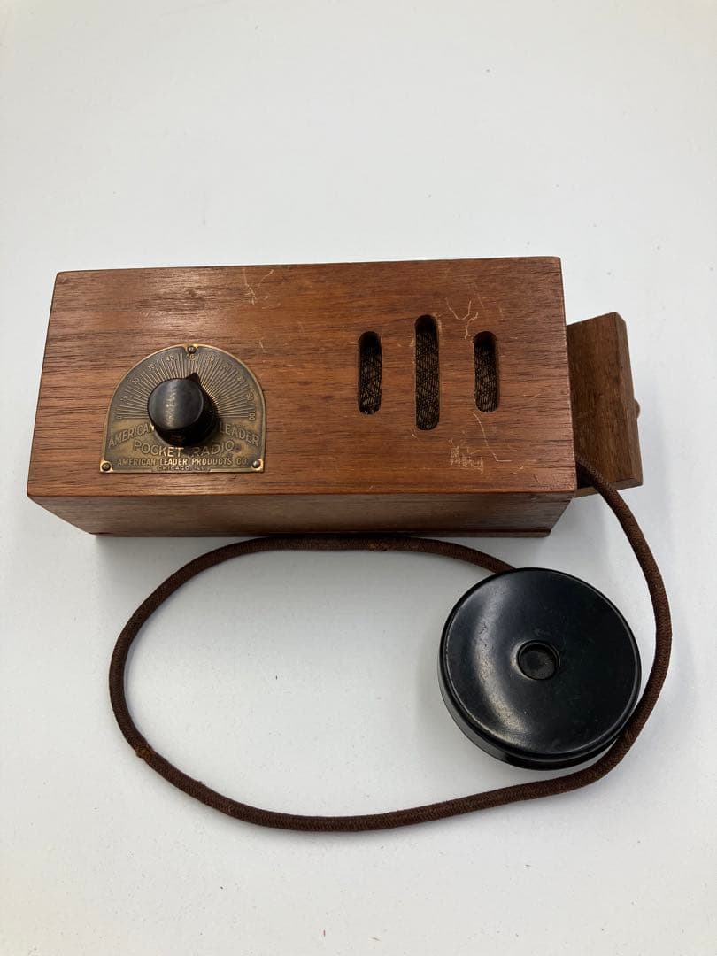 アンティーク　鉱石ラジオ 　\"Pocket Radio\" (米製)
