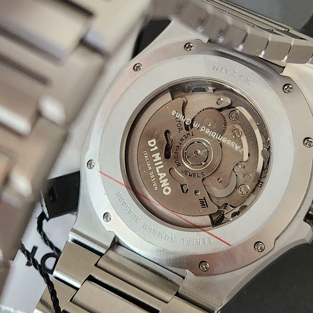 D1 MILANO スケルトン リスタイリング自動巻き腕時計