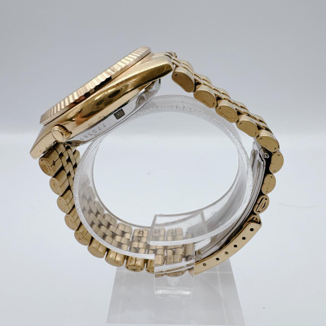 【美品】 SEIKO5 7S26-0500 ゴールド　裏スケ　自動巻　デイデイト