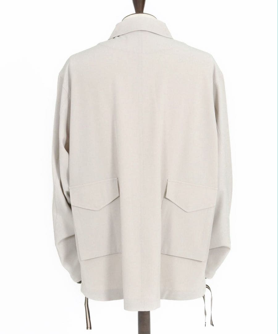 ストレッチツイル/グログランジャケット M グレージュ