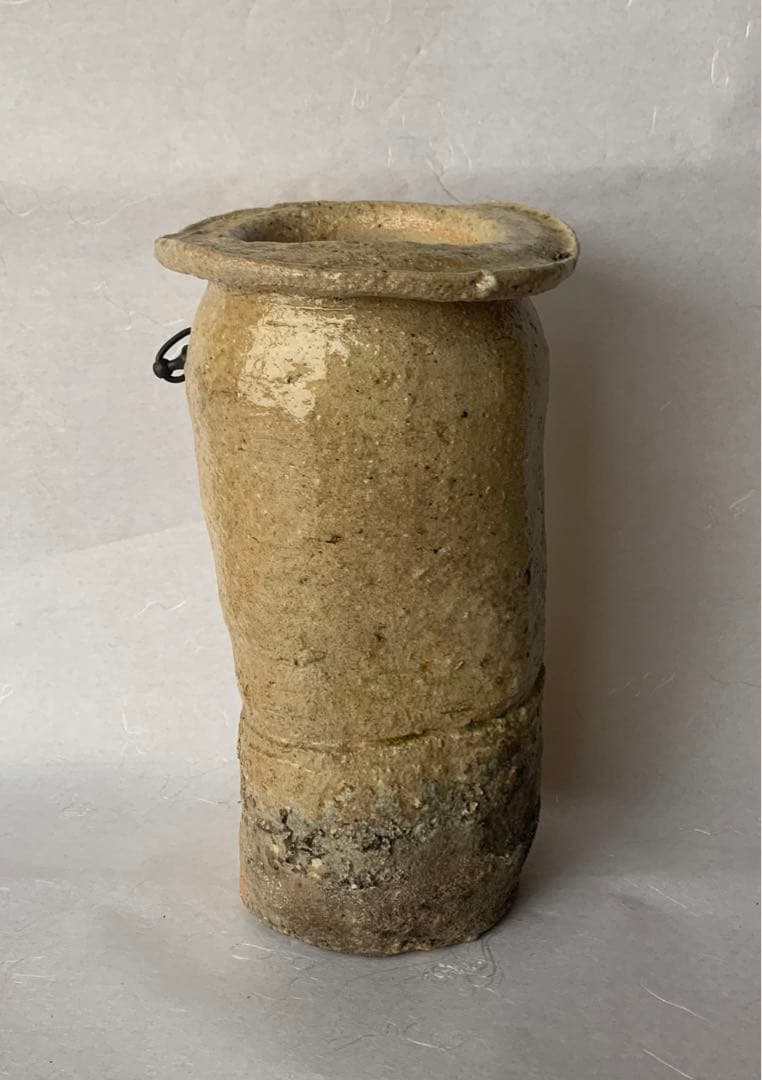 杉本貞光　信楽花入　寺垣外窯　茶道具　共箱