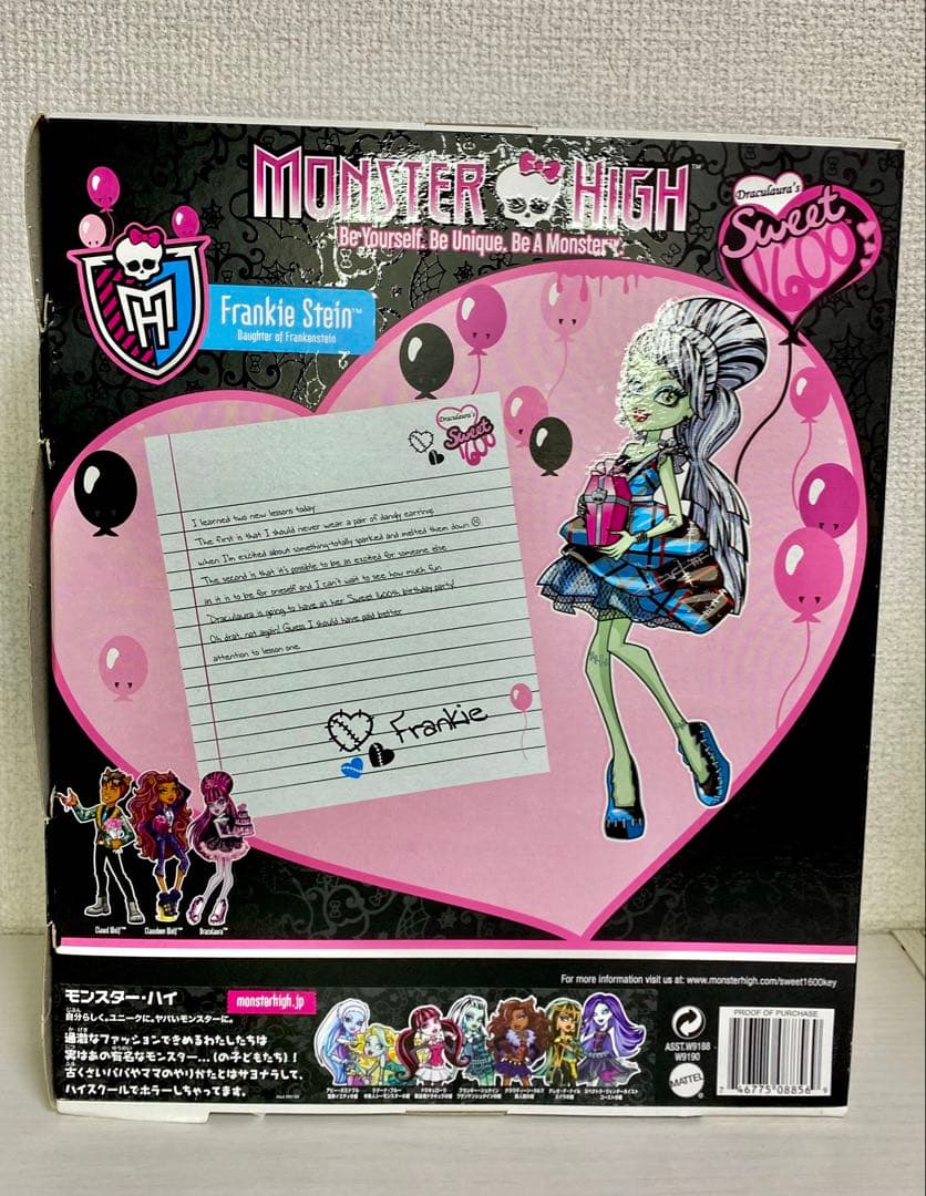 新品　モンスターハイ Monster High Sweet1600 フランキー