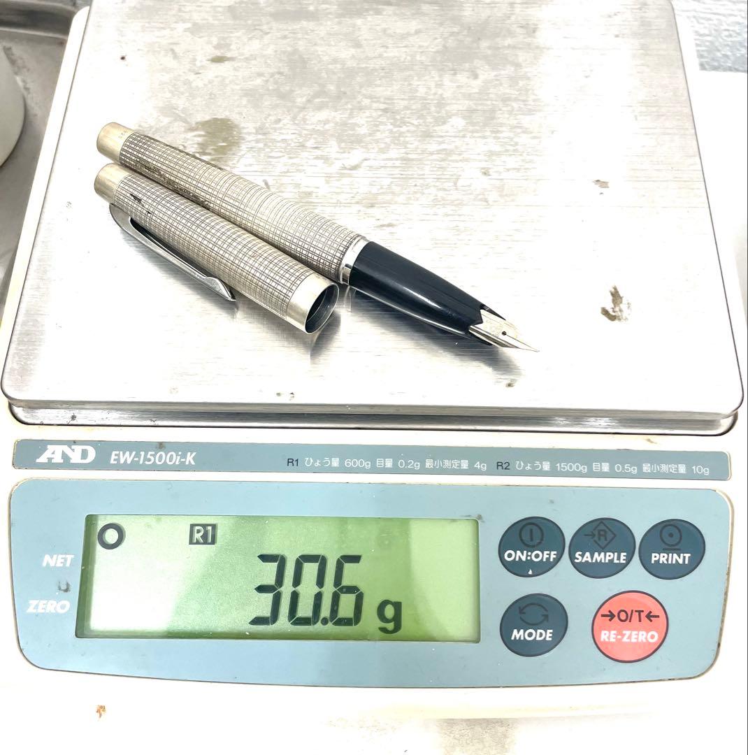 パイロット　スターリングシルバー　ペン先18K-WG　万年筆　sv925