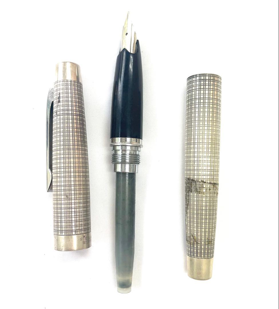 パイロット　スターリングシルバー　ペン先18K-WG　万年筆　sv925