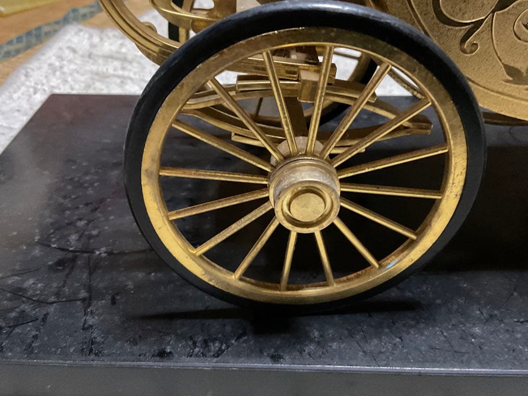 天皇陛下即位記念幌馬車／ダイキャスト製品・24k GP。【現状出品　稼働します】