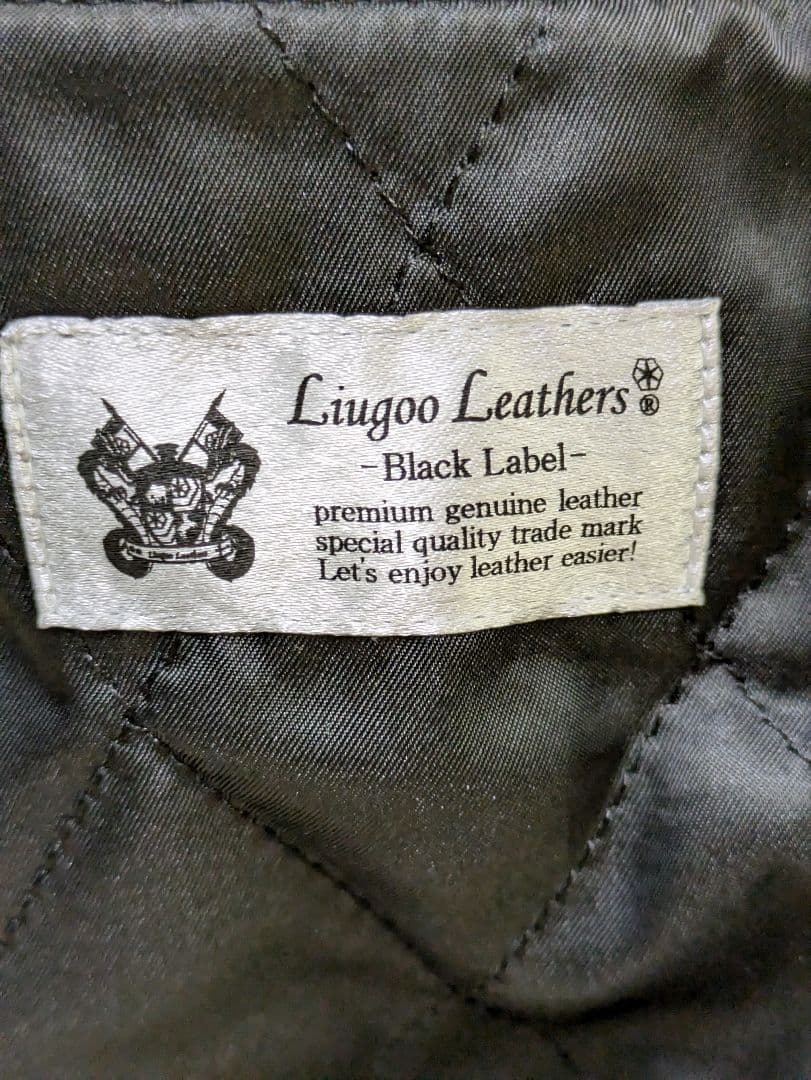 ま*。様 リューグーレザー☆馬革ベージュ シングルライダース　脱着可能ライナー付