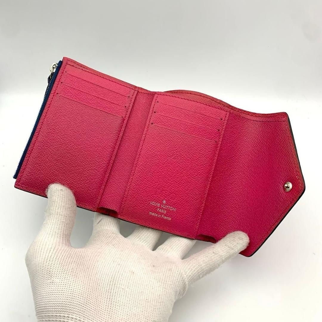 鑑定済み ルイヴィトン ポルトフォイユヴィクトリーヌ 財布 コンパクト エピ