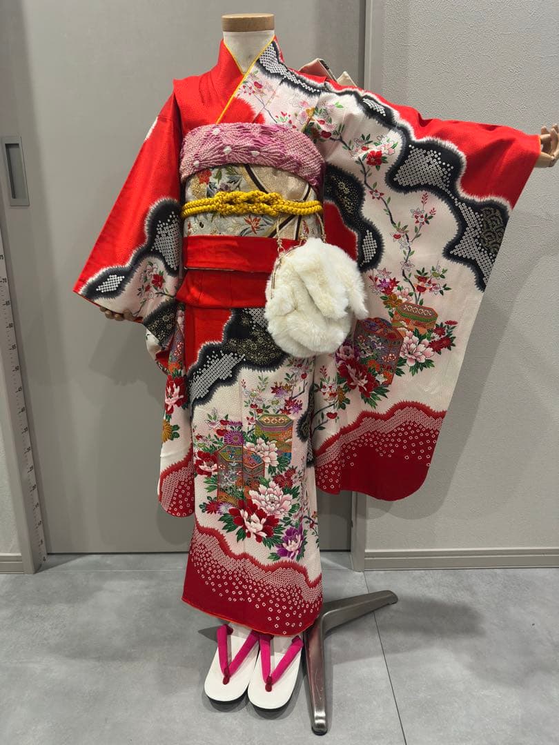 正絹　七五三　着物　フルセット　7歳