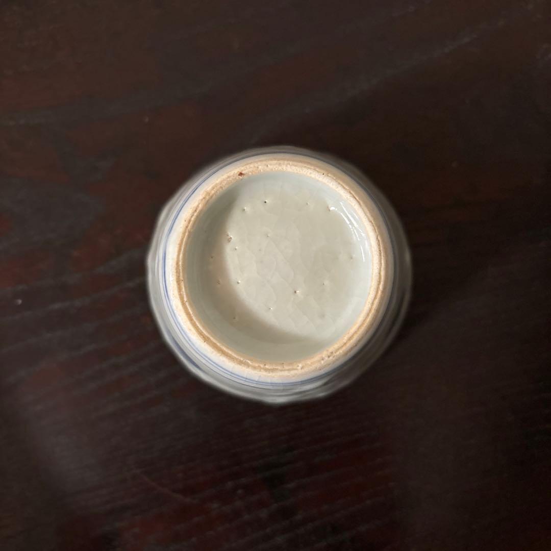 古伊万里染付丸文蕎麦猪口　生掛け　くらわんか　江戸前期　白磁　検:白洲正子　李朝