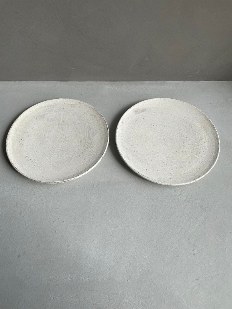 二階堂明弘 プレート 皿 パスタ皿 カレー皿 パン皿 ホワイト 2枚セット