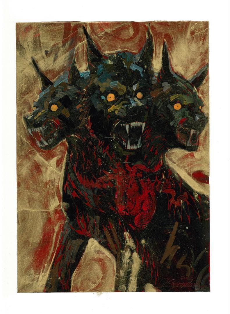 油彩『Kerberos』
