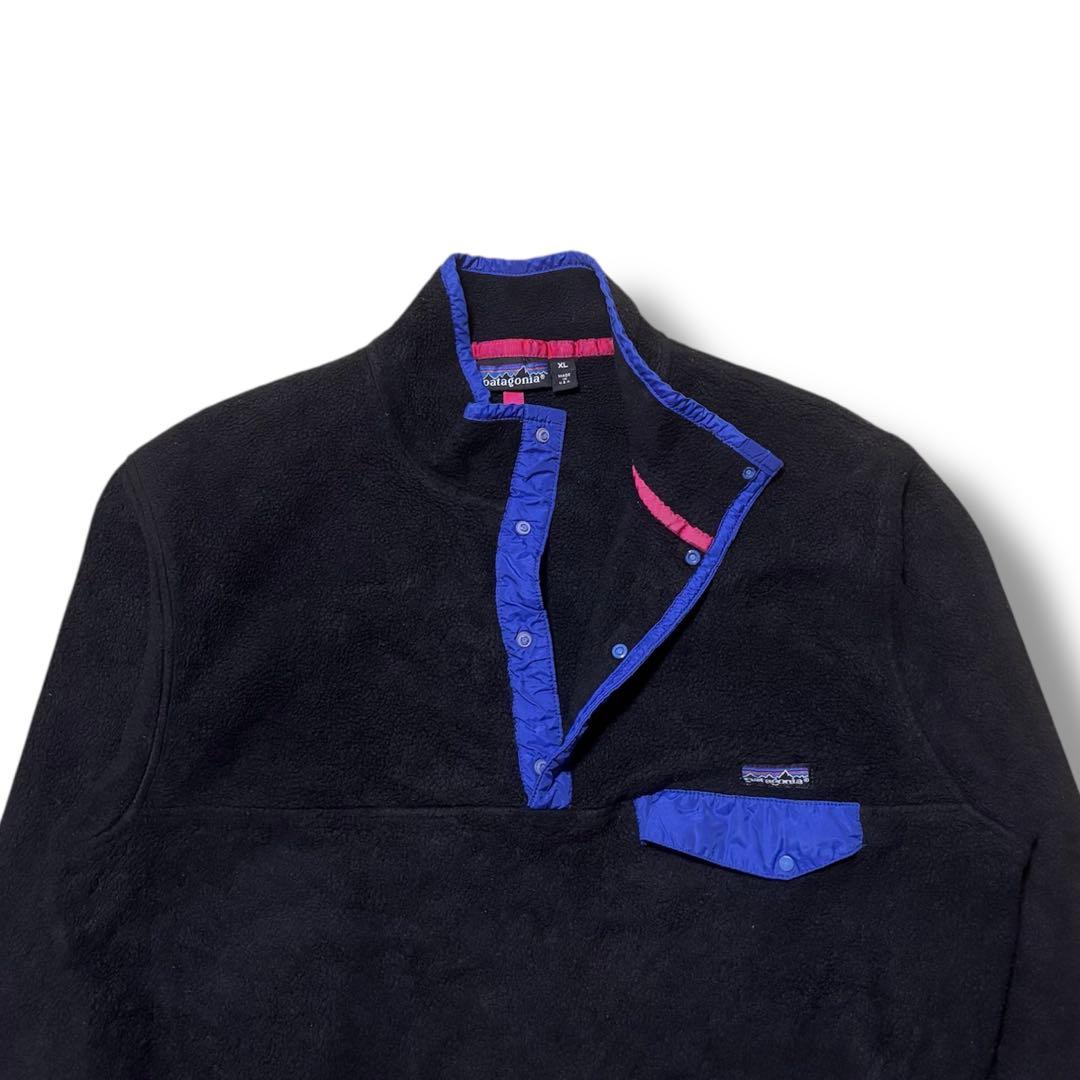 激XL 黒 90s Patagonia USA シンチラ パタゴニア スナップT