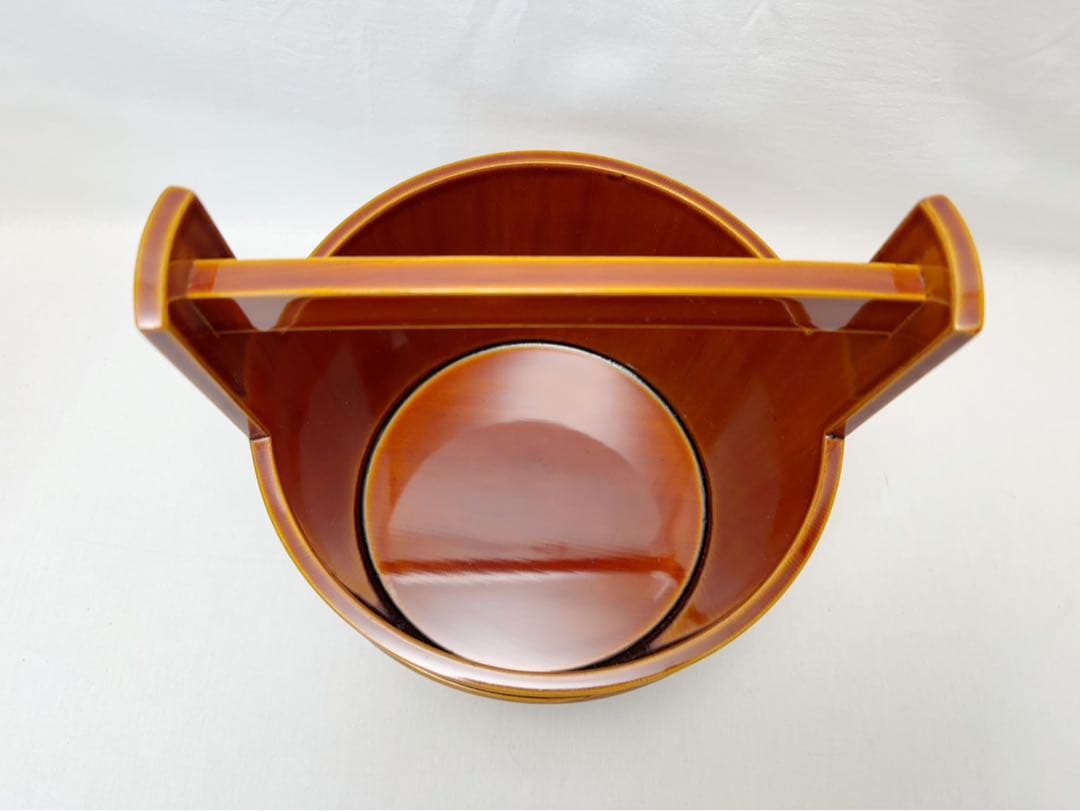 未使用 茶道具 飛騨高山 春慶塗 手桶水指煎茶道具 茶器 木工芸