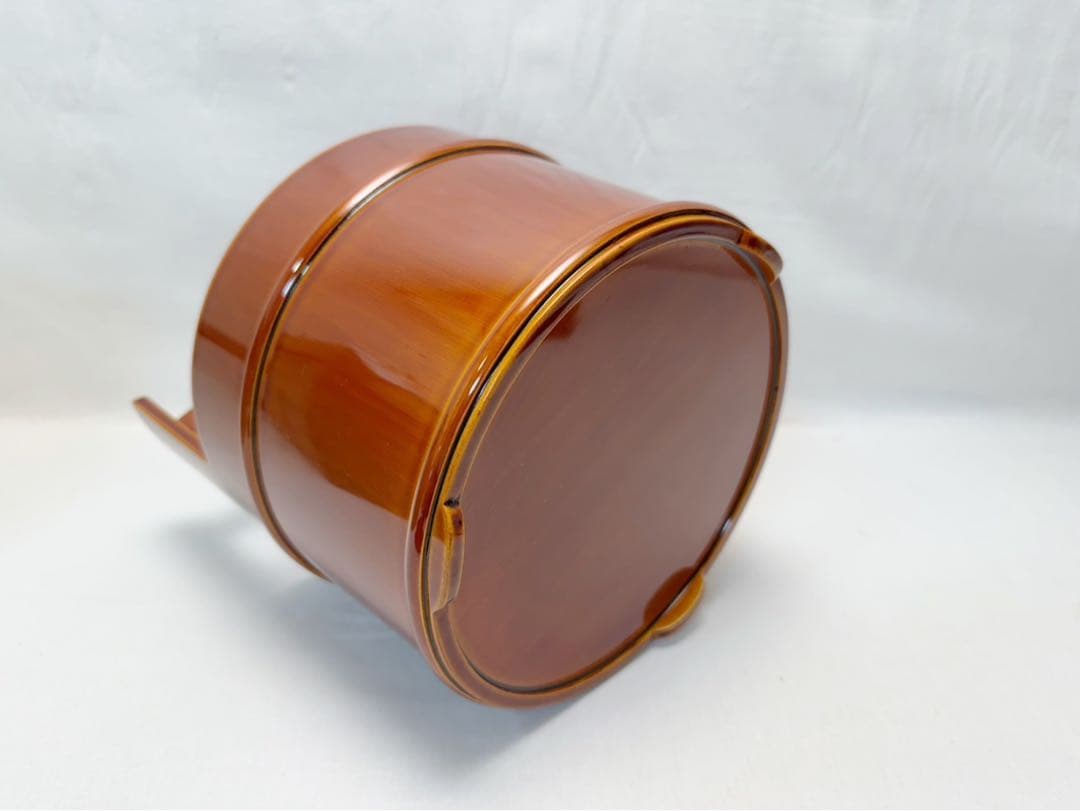 未使用 茶道具 飛騨高山 春慶塗 手桶水指煎茶道具 茶器 木工芸