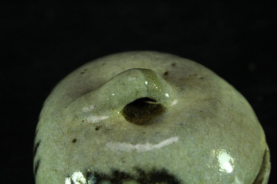 茶道具 古唐津 絵唐津 香合 時代物(K-XA861)