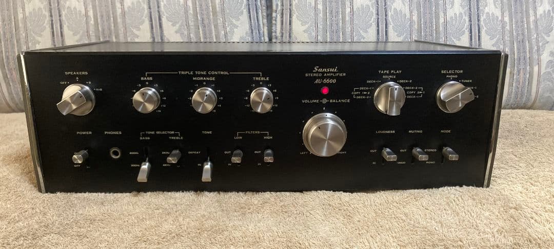 ★動作品!　SANSUI プリメインアンプ AU-6600