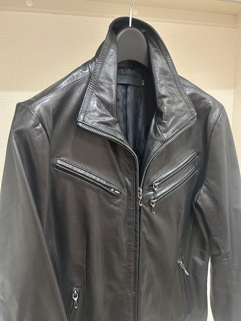 FUGA シングルレザーライダース　スタンドレザーライダース　山羊革ゴートレザー
