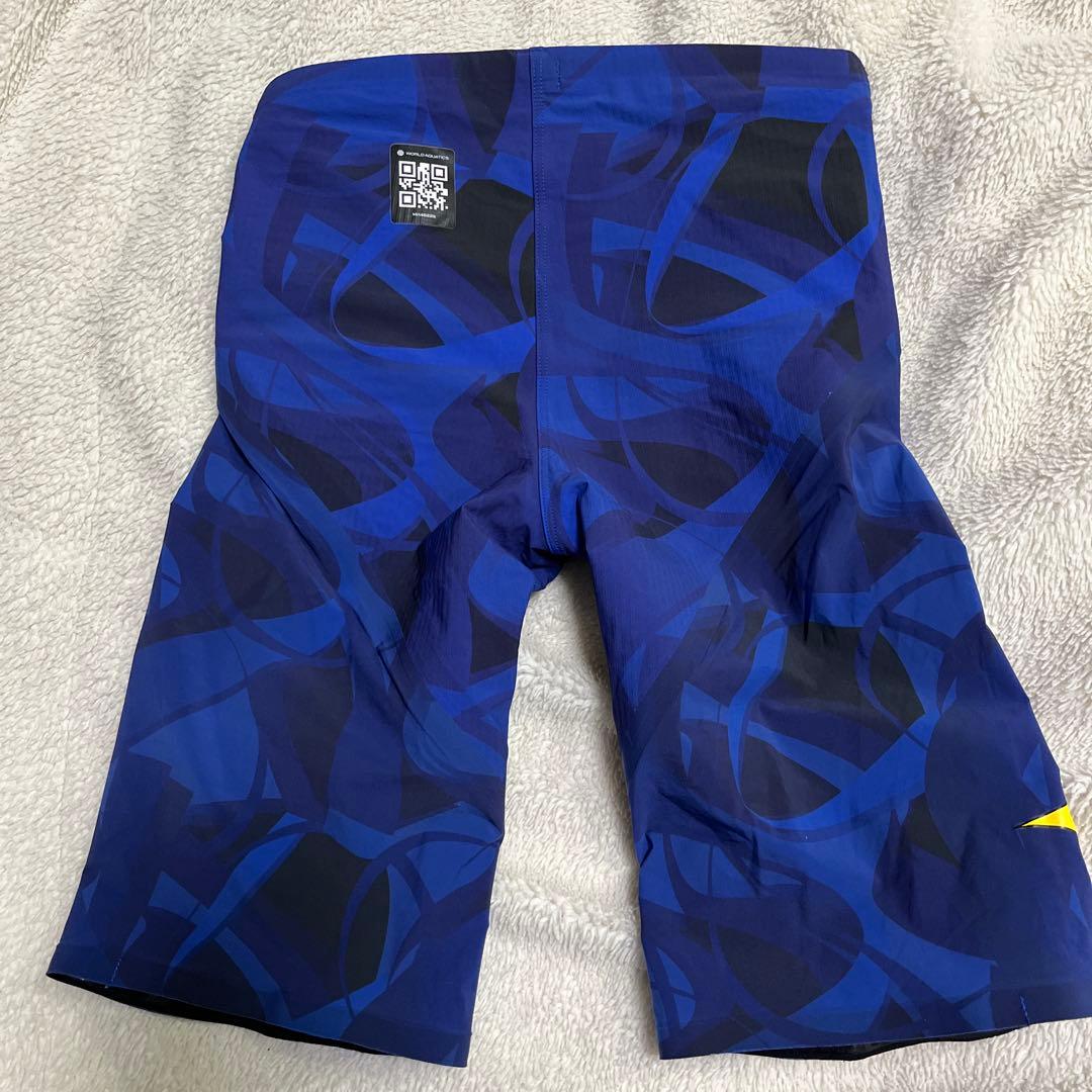 Mizuno 競泳用水着 青と黒 グラフィック　Ｓ