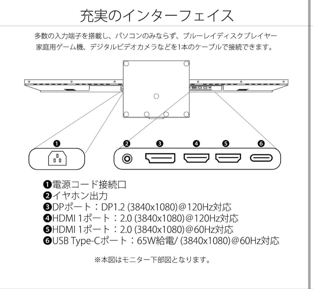 JAPAN NEXT 43.8インチ　ゲーミングモニター120Hz