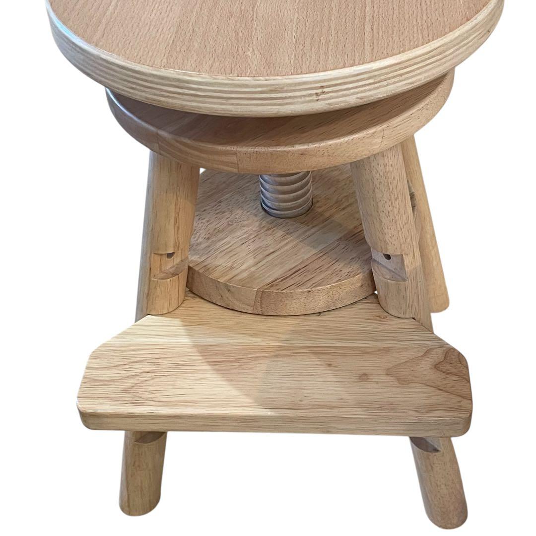 完売品　ideaco木製スツール 椅子 キッズチェア 学習チェア 天然木 北欧
