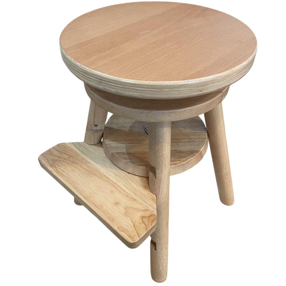 完売品　ideaco木製スツール 椅子 キッズチェア 学習チェア 天然木 北欧
