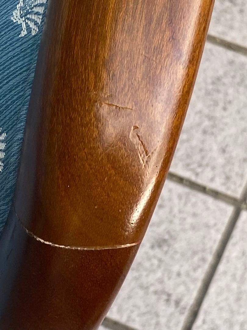 猫脚 ヴィンテージ♦️高級 シングルソファ♦️ダマスク柄♦️上品なくすみブルー♦️送料込