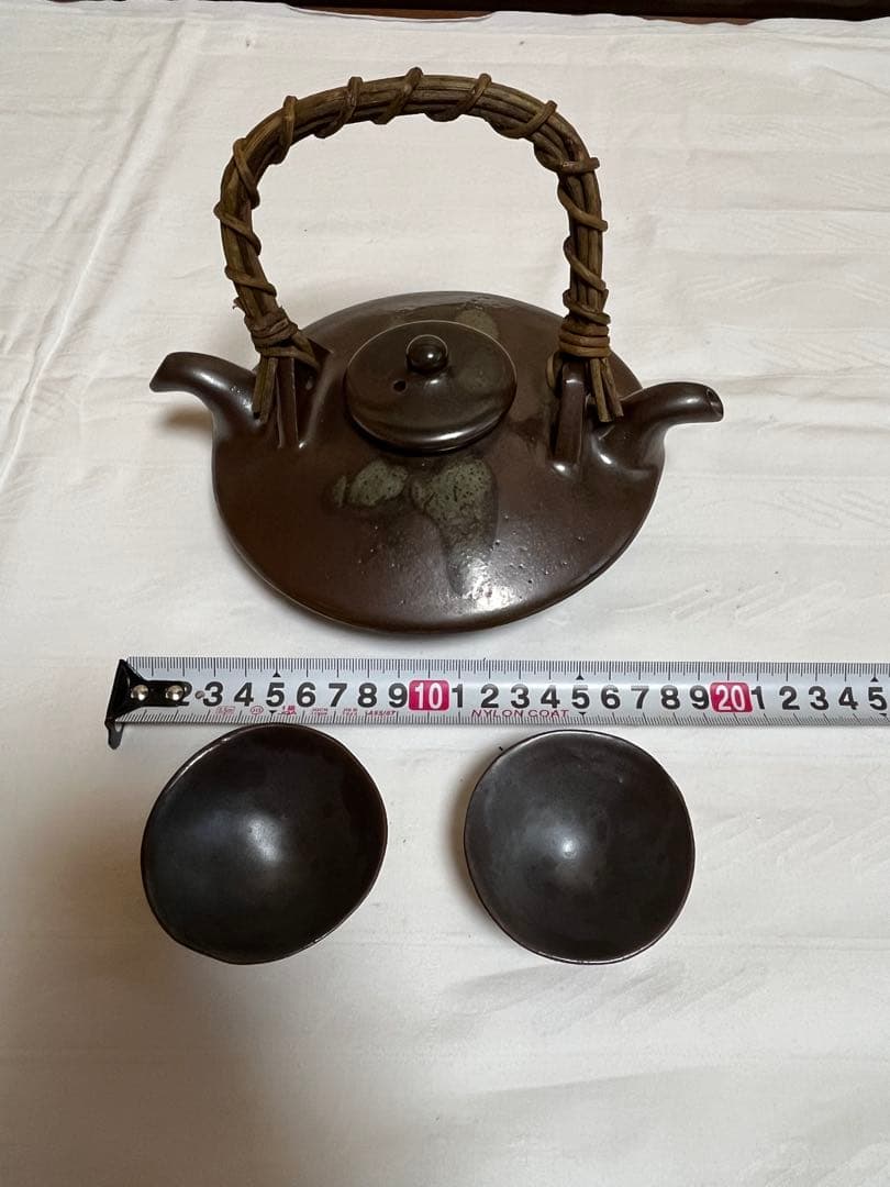 鉄砂変 座頭千代香 黒ぢょか 2盃 如意山清泉寺窯 三代目長太郎 焼酎