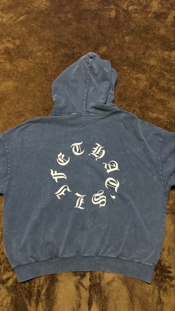 That's Life パーカー 紺色 ジップパーカー Mサイズ