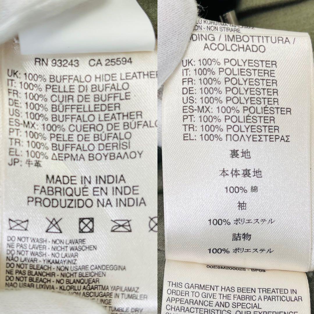 未使用タグ付✨ディーゼル レザージャケット M-65 レザー ミリタリー 本革