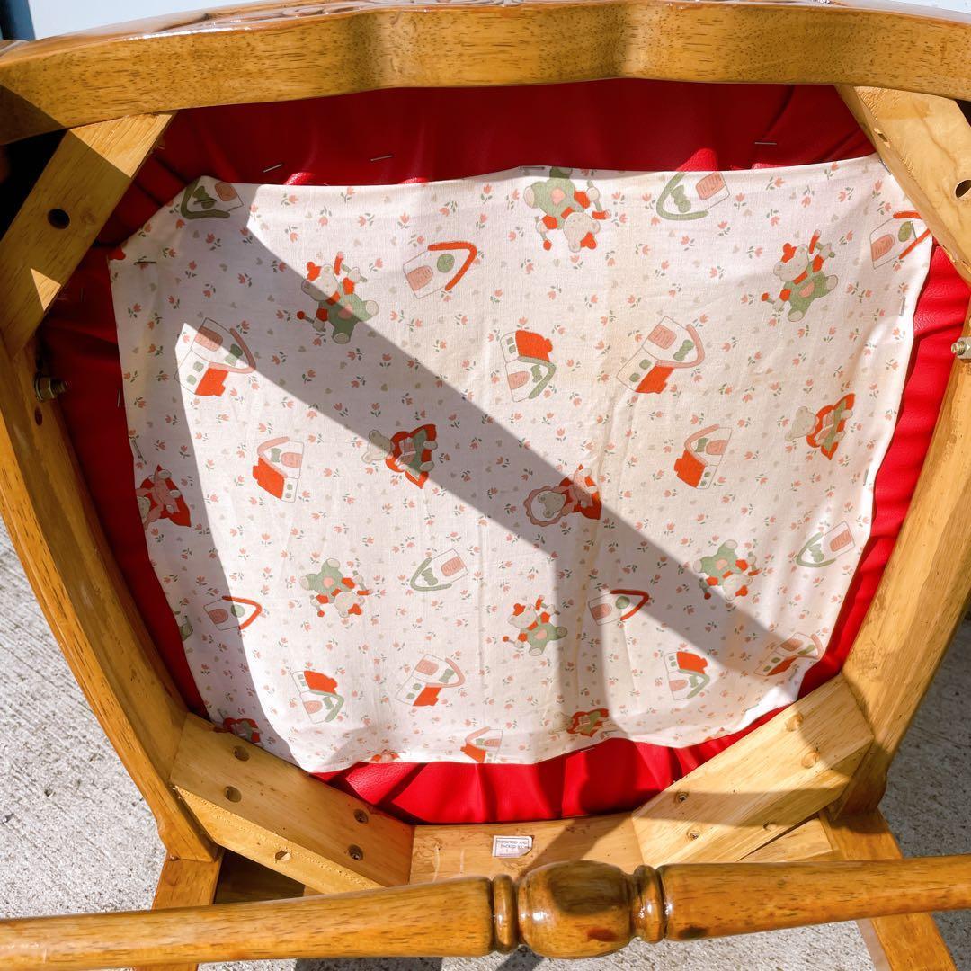 【極美品】フランスアンティーク アームチェア ダイニングチェア 猫脚 赤レザー①