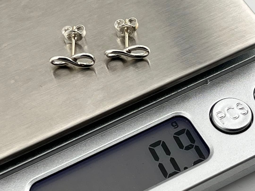 h959 美品　ティファニー　インフィニティ　ピアス　Ag 925 シルバー