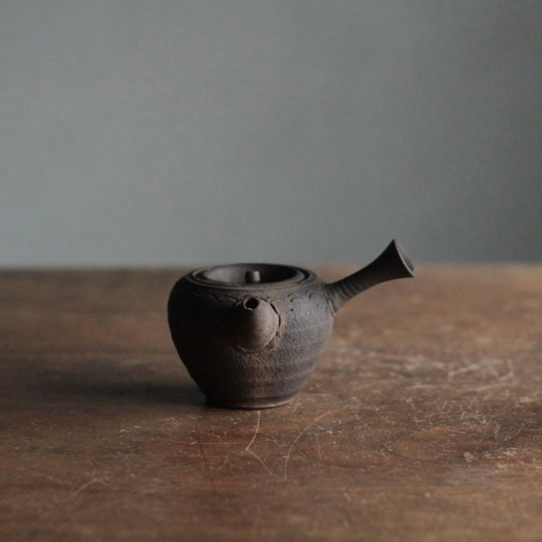 常滑 水野元光 南蛮 横手 急須 煎茶道具 古美術 古道具 幕末〜明治