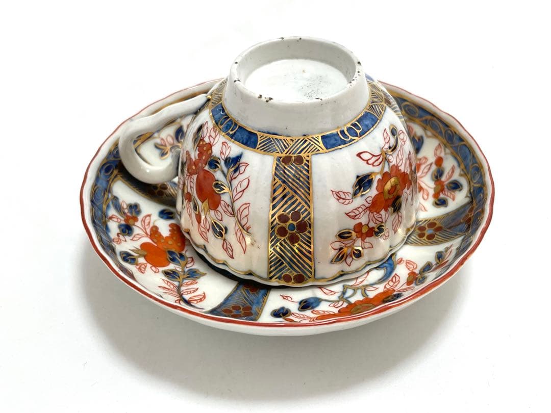 骨董　西洋アンティーク　古伊万里写　ウェッジウッド カップアンドソーサー