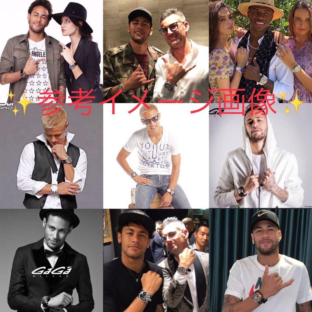 正規未使用品 ガガミラノ 48mm用 白 レザーベルト マヌアーレ クロノグラフ