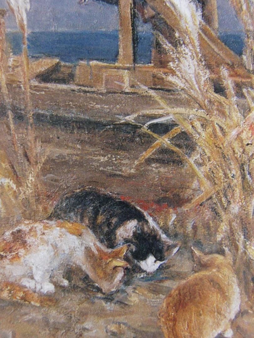 松宮昴、【海辺の秋】、希少な額装用画集より、新品額装付