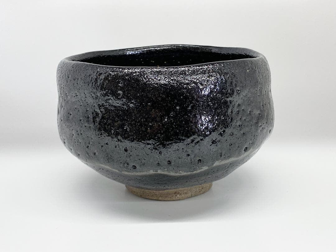 香野壮明 大樋焼 梅山窯 黒茶碗 黒楽 茶道具