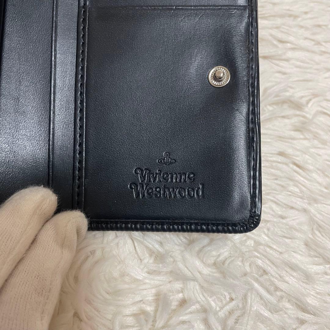 ヴィヴィアンウエストウッド 折り財布 がま口 レディース オーブ　グリーン　黒