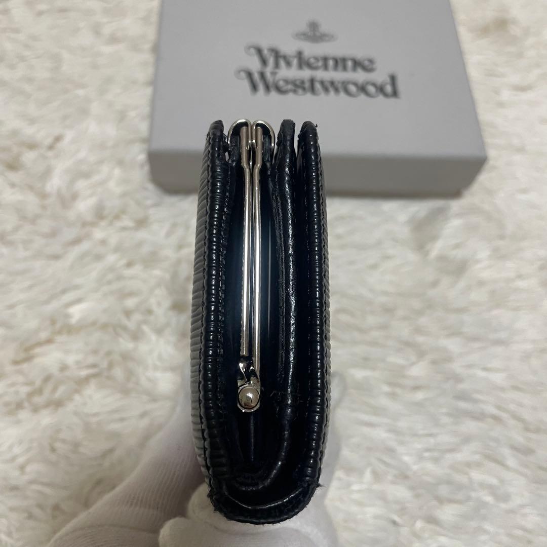 ヴィヴィアンウエストウッド 折り財布 がま口 レディース オーブ　グリーン　黒