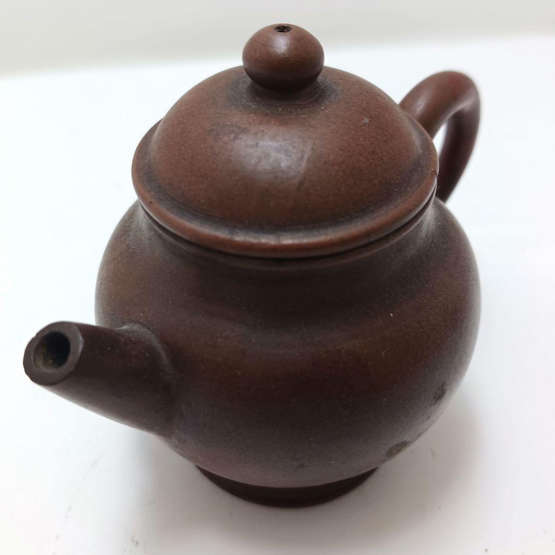 中国古玩 小振り 朱泥急須 紫砂壷 時代品 煎茶道具　の