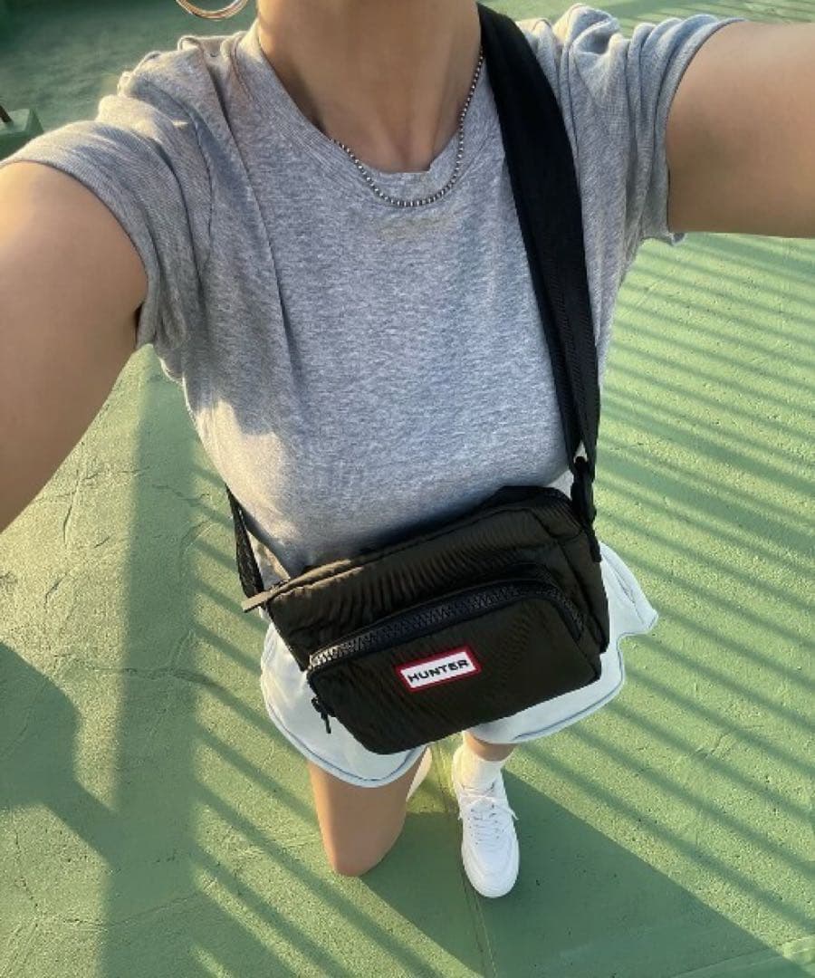 未使用 HUNTER クロスボディショルダーバッグ
