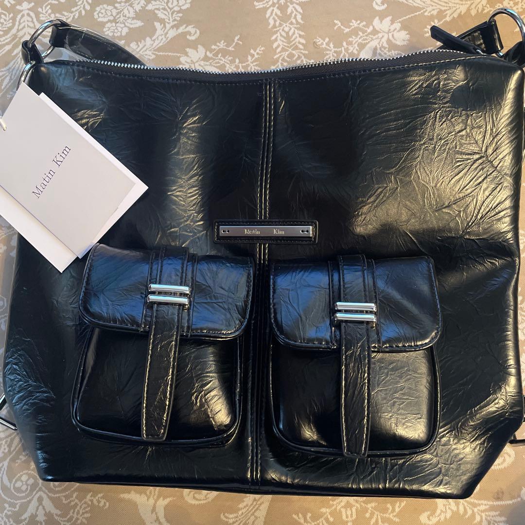 matin kimショルダーバック　2wayリュック　　ブラック