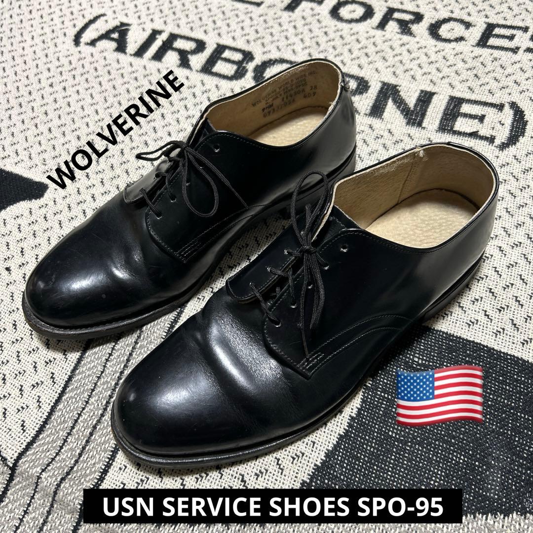 米軍実物 サービスシューズ ウルヴァリン 95年 サイズ9 1/2W USN