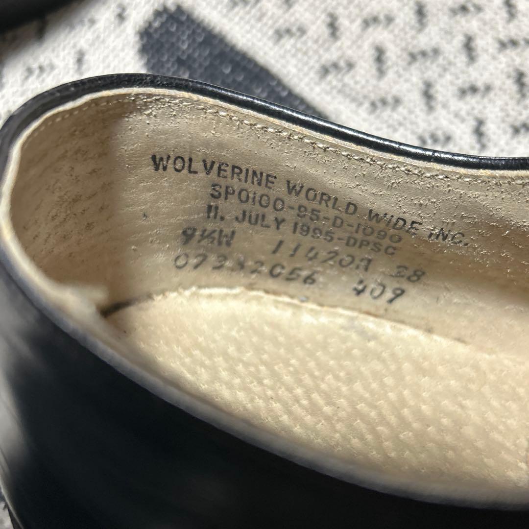 米軍実物 サービスシューズ ウルヴァリン 95年 サイズ9 1/2W USN