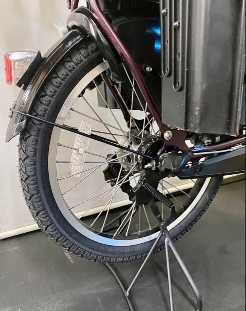 1年保証 送料無料　ヤマハ　パスキッス　20インチ　紫色　電動アシスト自転車