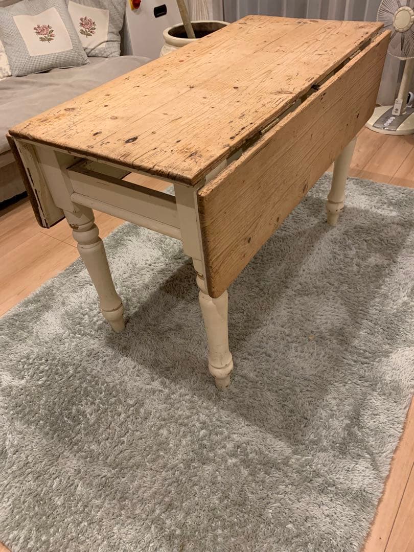 アンティーク　パイン材　バタフライテーブル